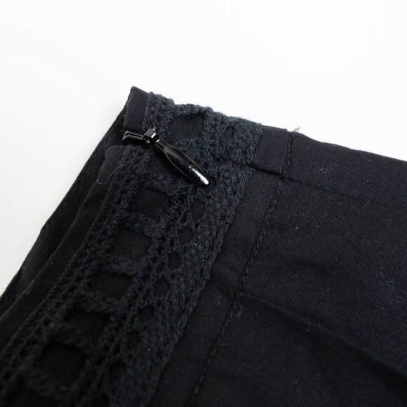 Ermanno Scervino Skirt Black Embroidered Paisley Maxi Italy Boho IT 40 / XS - Picture 11 of 14